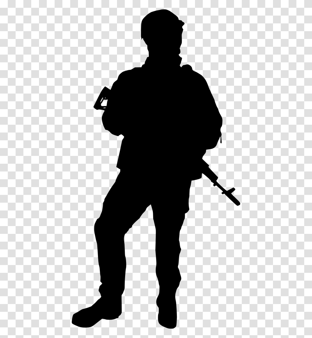 Soldier Silhouette Background, Gray, World Of Warcraft Transparent Png