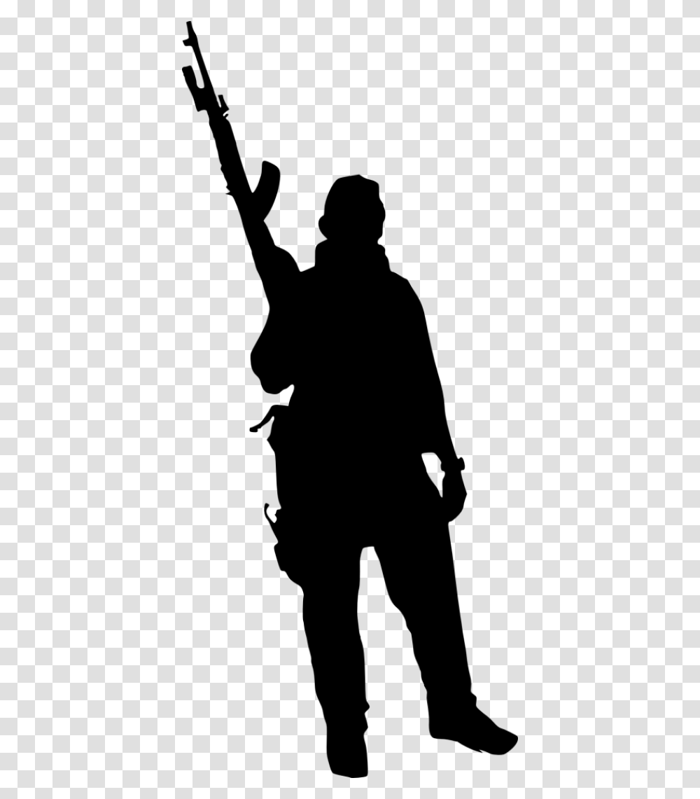 Soldier Silhouette, Person, Human, Photography, Kneeling Transparent Png