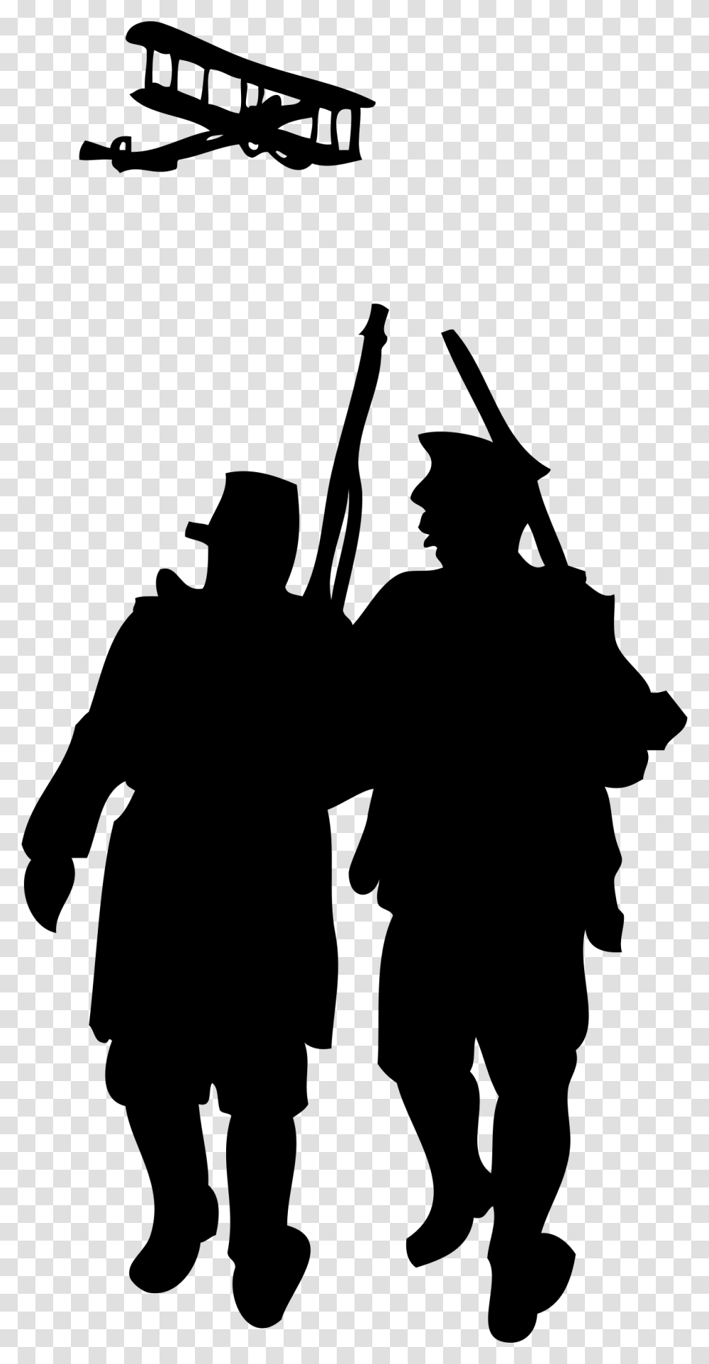 Soldier Silhouette World War 1, Gray, World Of Warcraft Transparent Png