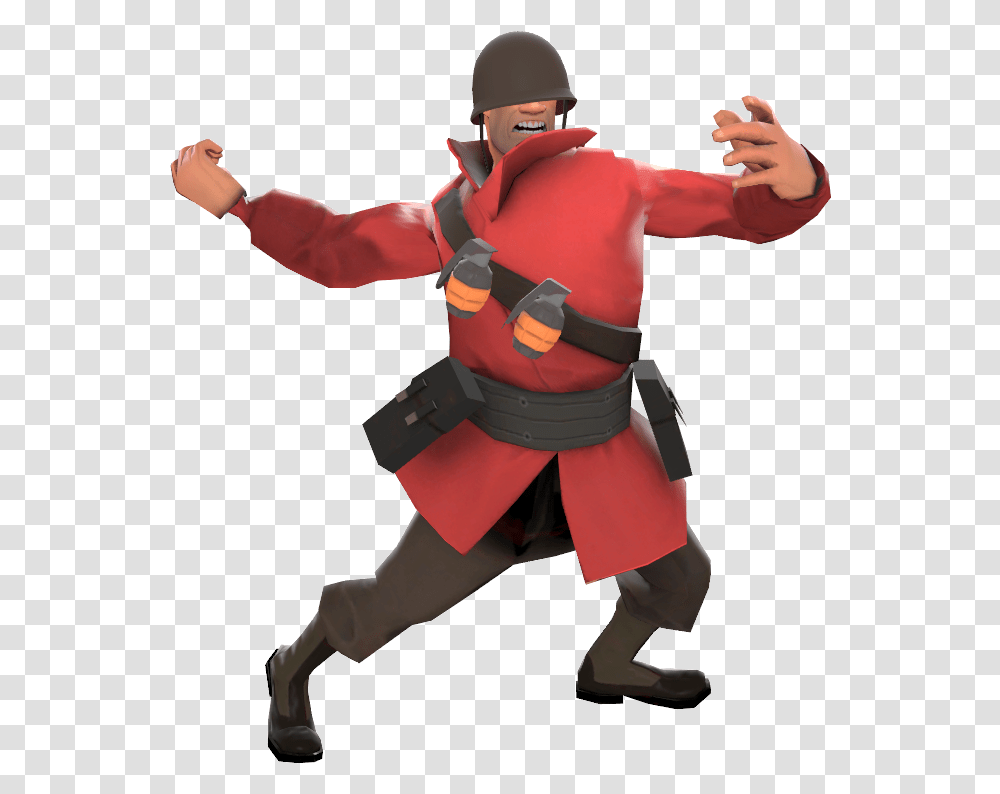 Soldier Tf2 Soldier A Pose, Person, Human, Ninja, Knight Transparent Png