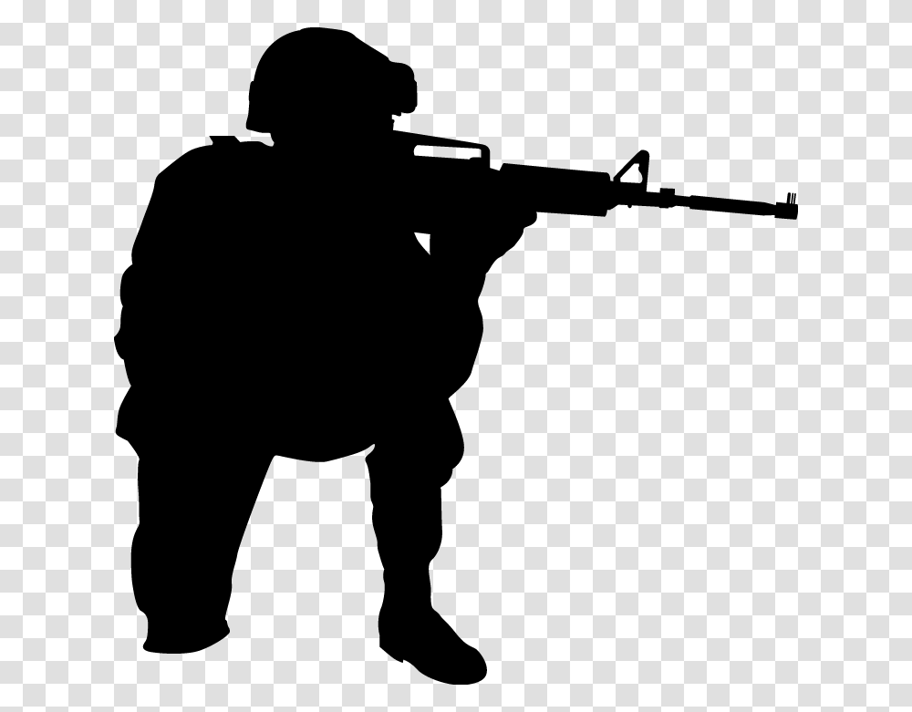 Soldier Wall Decal Sticker Military Black Soldier Cut Out, Gray, World Of Warcraft Transparent Png