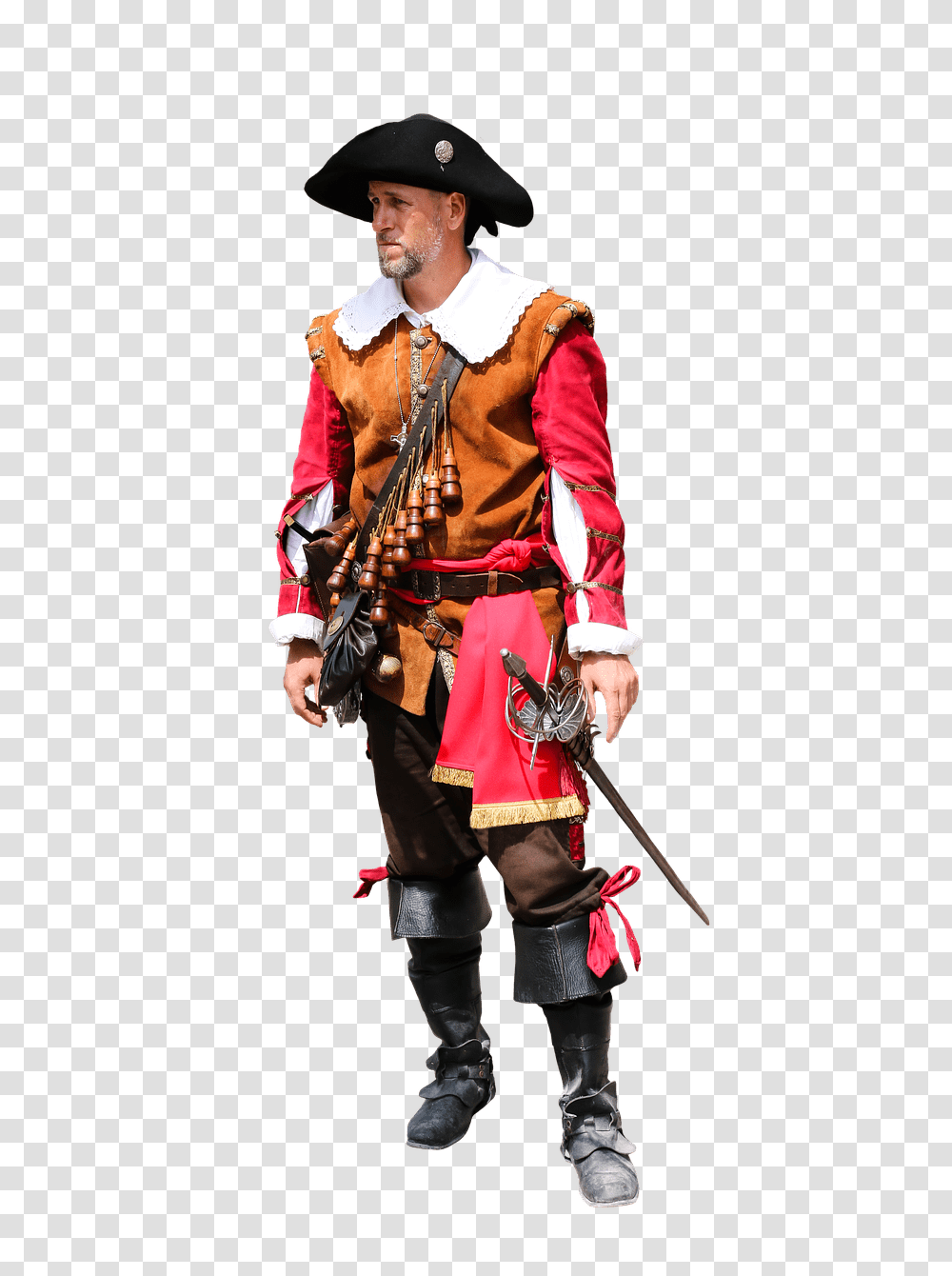 Soldier With Gun Powder Bags, Person, Human, Costume, Hat Transparent Png