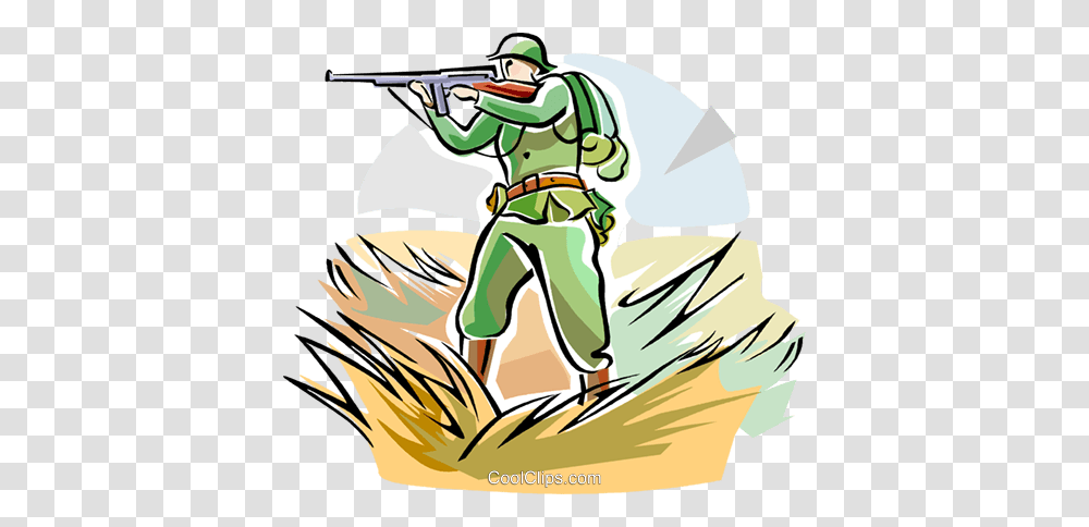 Soldier With Weapon Royalty Free Vector Clip Art Illustration, Paintball, Book, Weaponry, Comics Transparent Png