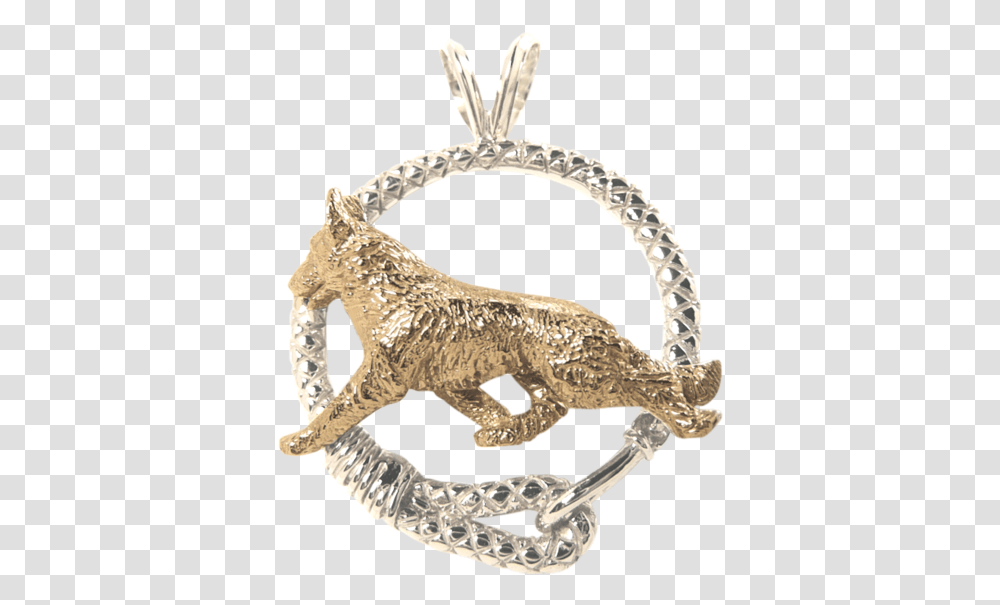 Solid 14k Gold German Shepherd In Sterling Silver Leash Pendant Solid, Jewelry, Accessories, Accessory, Snake Transparent Png