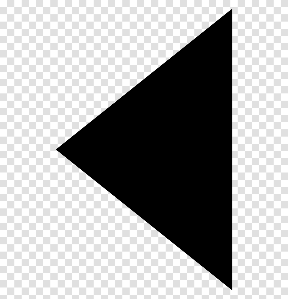 Solid Arrow Left Black Triangle, Label Transparent Png