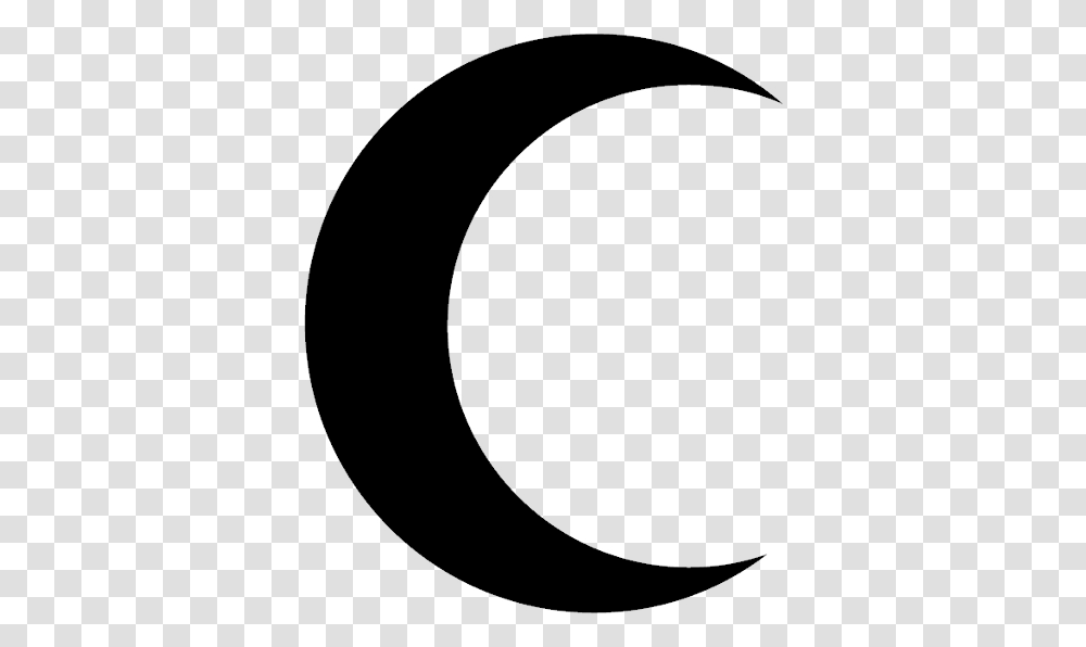 Solid Black Crescent Moon Clipart Sticker Senegal, Nature, Outdoors, Outer Space, Night Transparent Png