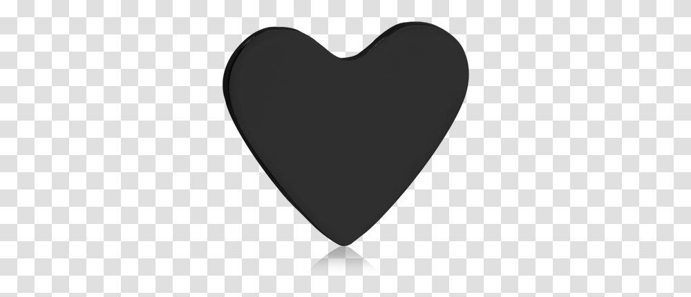 Solid Black Heart Clipart Banner Black And White Download Heart, Moon, Outer Space, Night, Astronomy Transparent Png