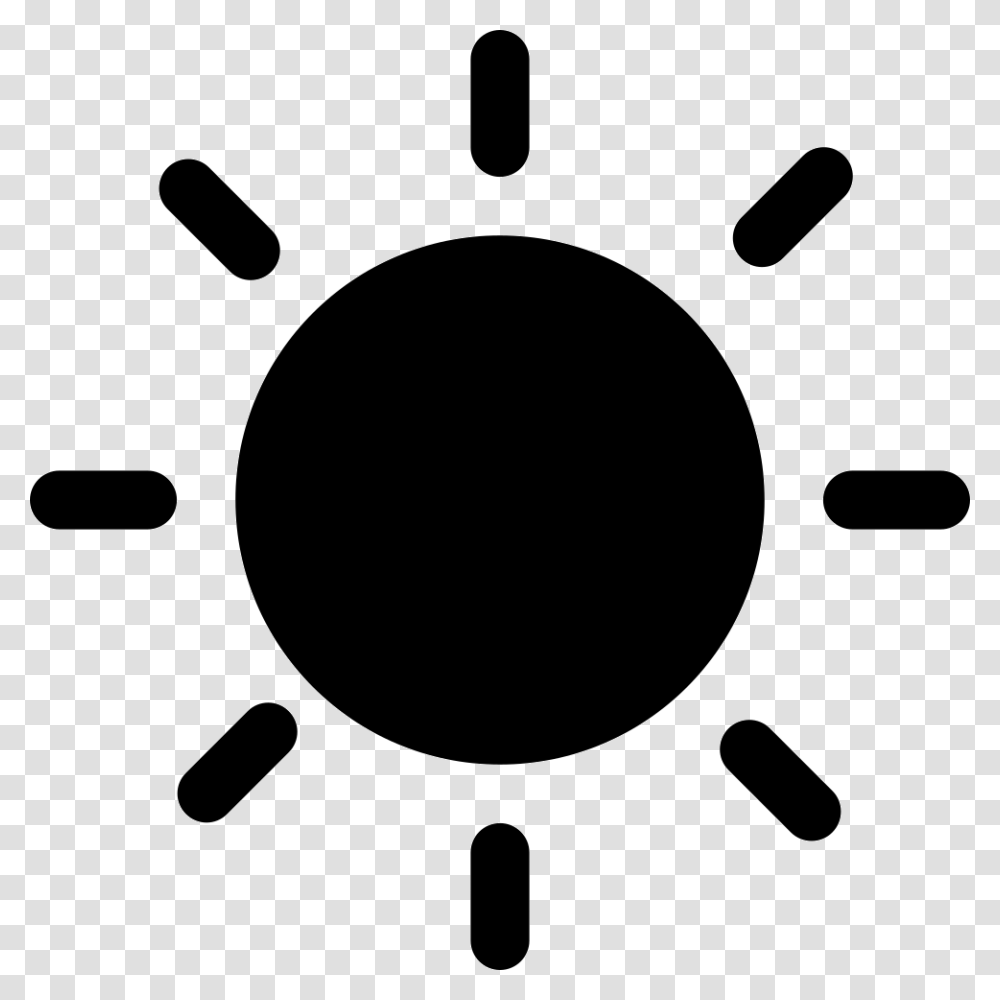 Solid Black Sun Symbol Icon Free Download, Machine, Stencil, Gear, Wheel Transparent Png