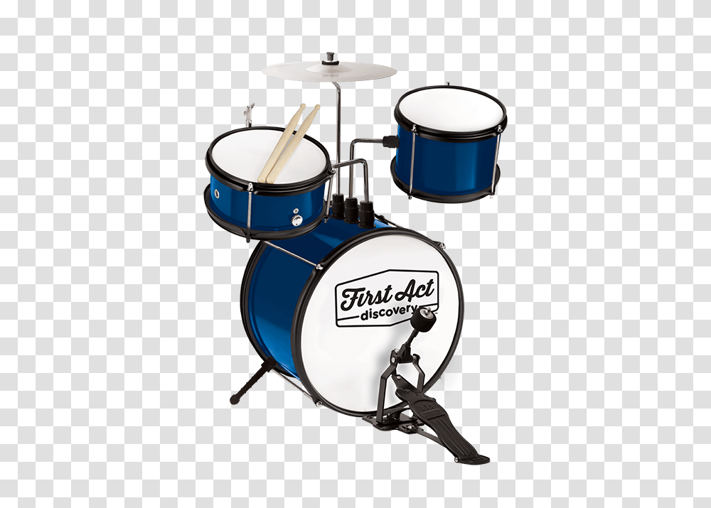 Solid Blue Drum Set First Act Discovery, Percussion, Musical Instrument, Lamp Transparent Png