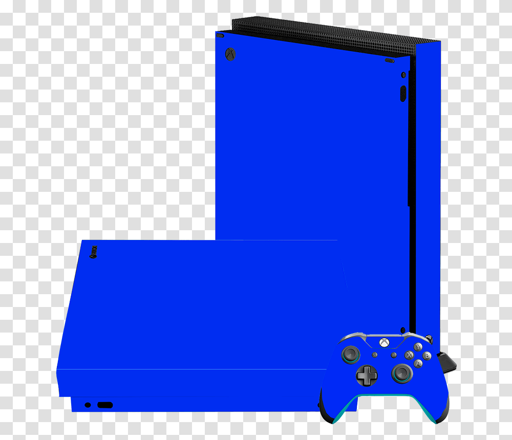 Solid Color Matte Blue Xbox One X Skin Console & Controller Video Games, Text, File Binder, File Folder Transparent Png