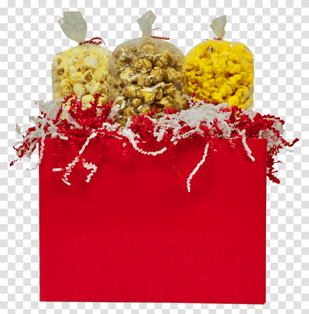 Solid Red Gift Box Illustration, Popcorn, Food, Snack Transparent Png