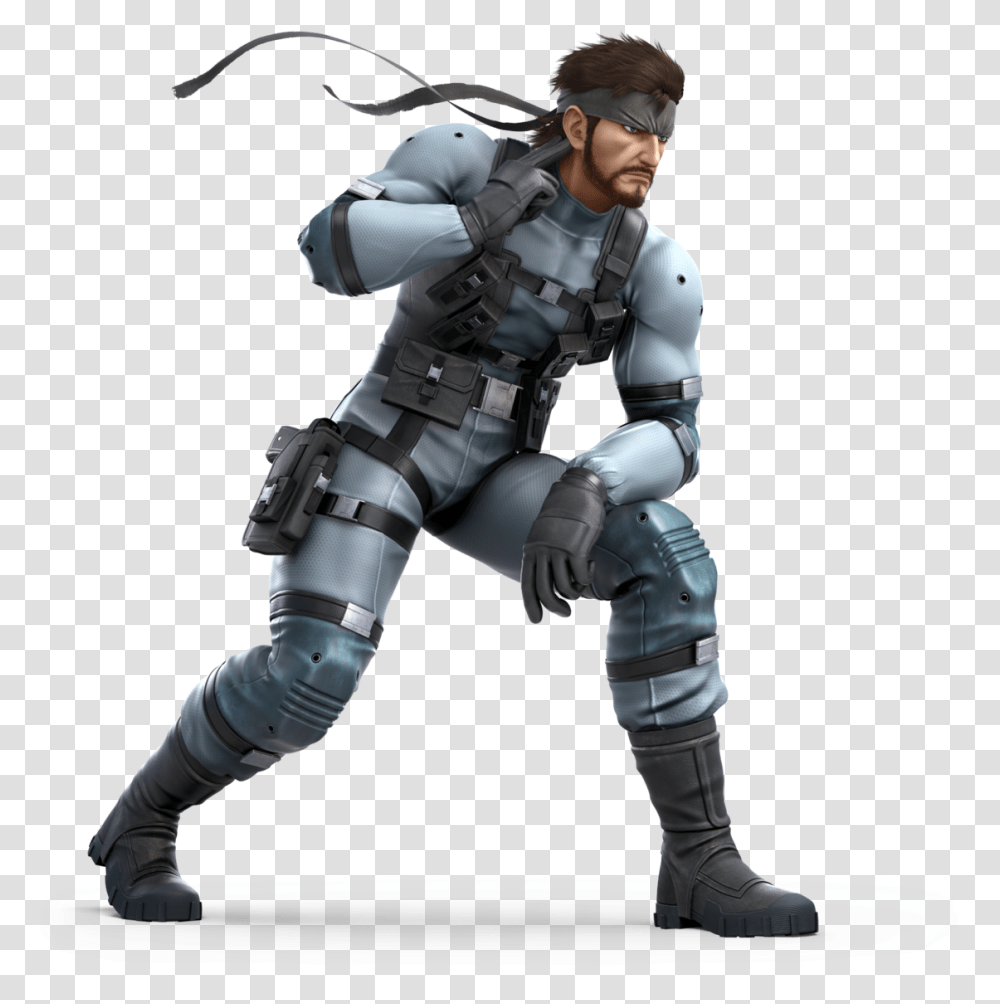 Solid Snake Smash Bros Ultimate, Person, Armor, Ninja Transparent Png