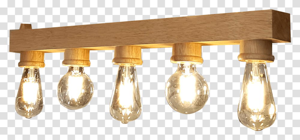 Solid Wood Hanging Light With 5 Bulb Holder Hanging Lamp Holder, Light Fixture, Lightbulb, Ceiling Light Transparent Png