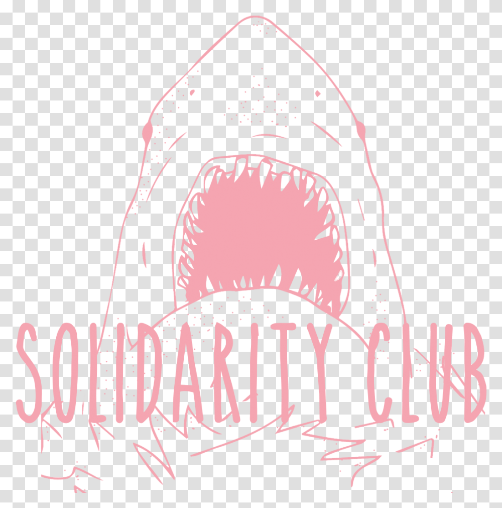 Solidarity Club Records Diy Label Great White Shark, Teeth, Mouth, Lip Transparent Png