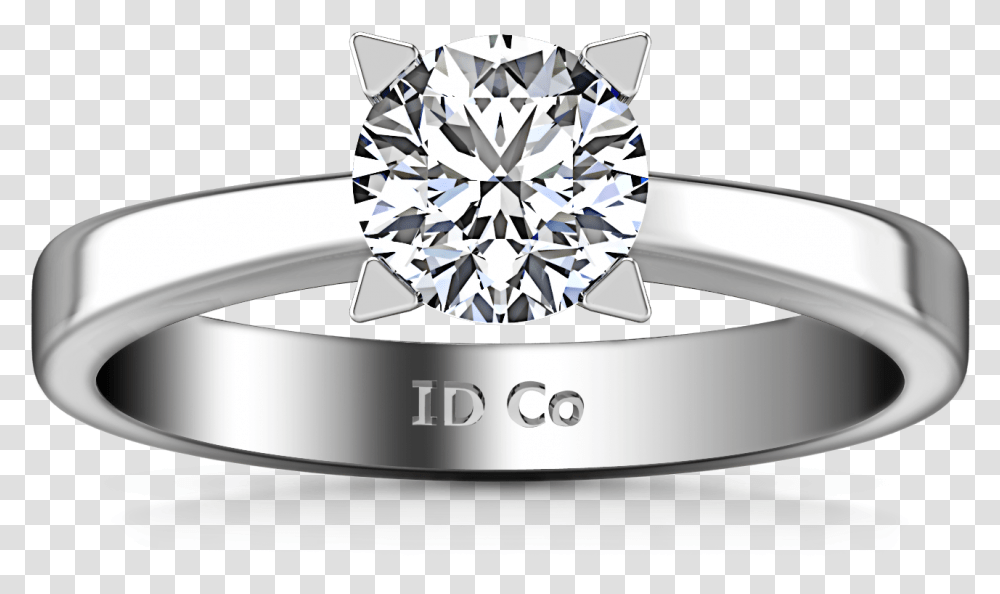 Solitaire Engagement Ring Icon 14k White Gold Ring, Diamond, Gemstone, Jewelry, Accessories Transparent Png