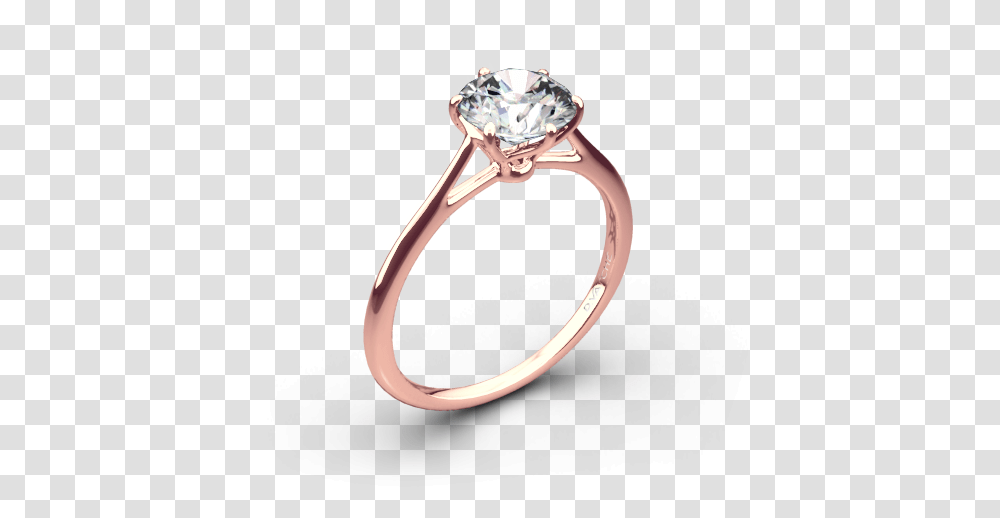 Solitaire Ring 2 Image Solitaire Rose Gold Engagement Rings, Jewelry, Accessories, Accessory, Silver Transparent Png