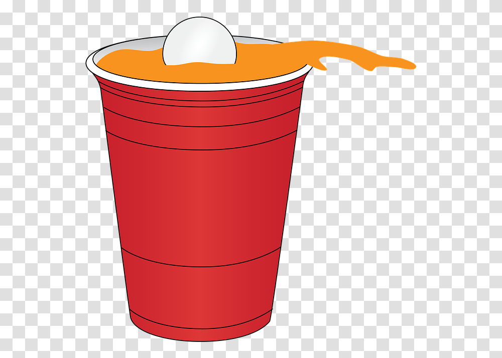 Solo Cup Cartoon Beer Pong Cup Transparent Png