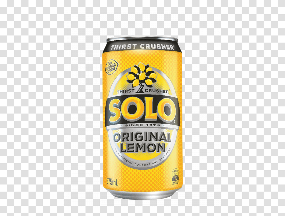 Solo Lemon 24 X 375ml Cans Solo Lemon, Tin, Beer, Alcohol, Beverage Transparent Png