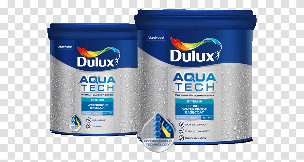 Solution External Dampness Dulux Paint Aqua Tech, Yogurt, Dessert, Food, Tin Transparent Png