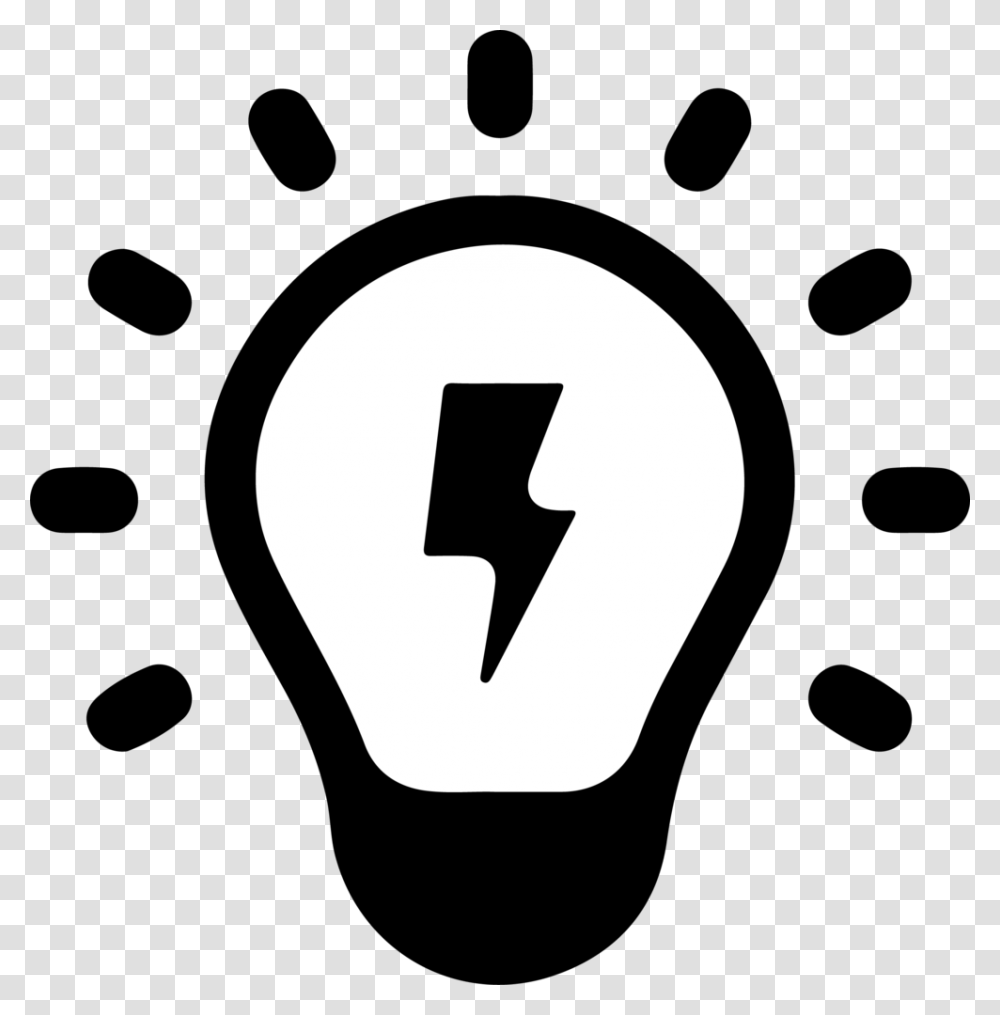 Solution Icon Light Bulb Logo, Lightbulb, Hand, Stencil Transparent Png