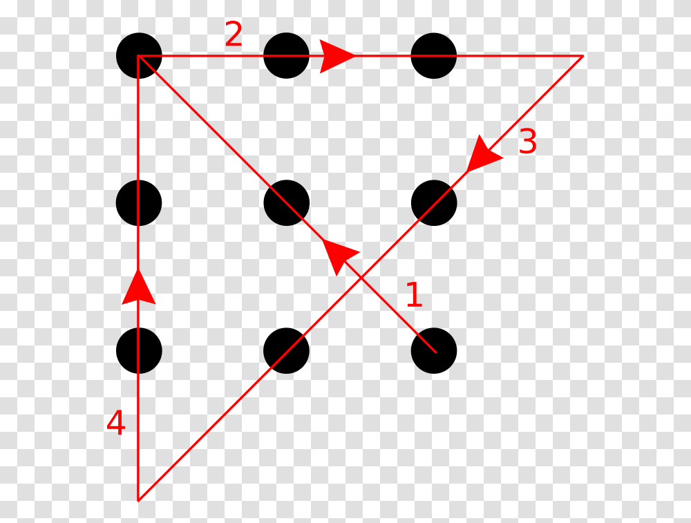 Solution Nine Dots Puzzle, Bow, Pattern, Ornament, Plot Transparent Png