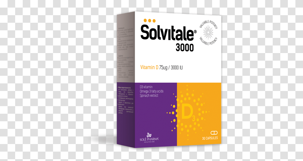 Solvitale 3000d Solepharmcom Graphic Design, Label, Text, Flyer, Poster Transparent Png