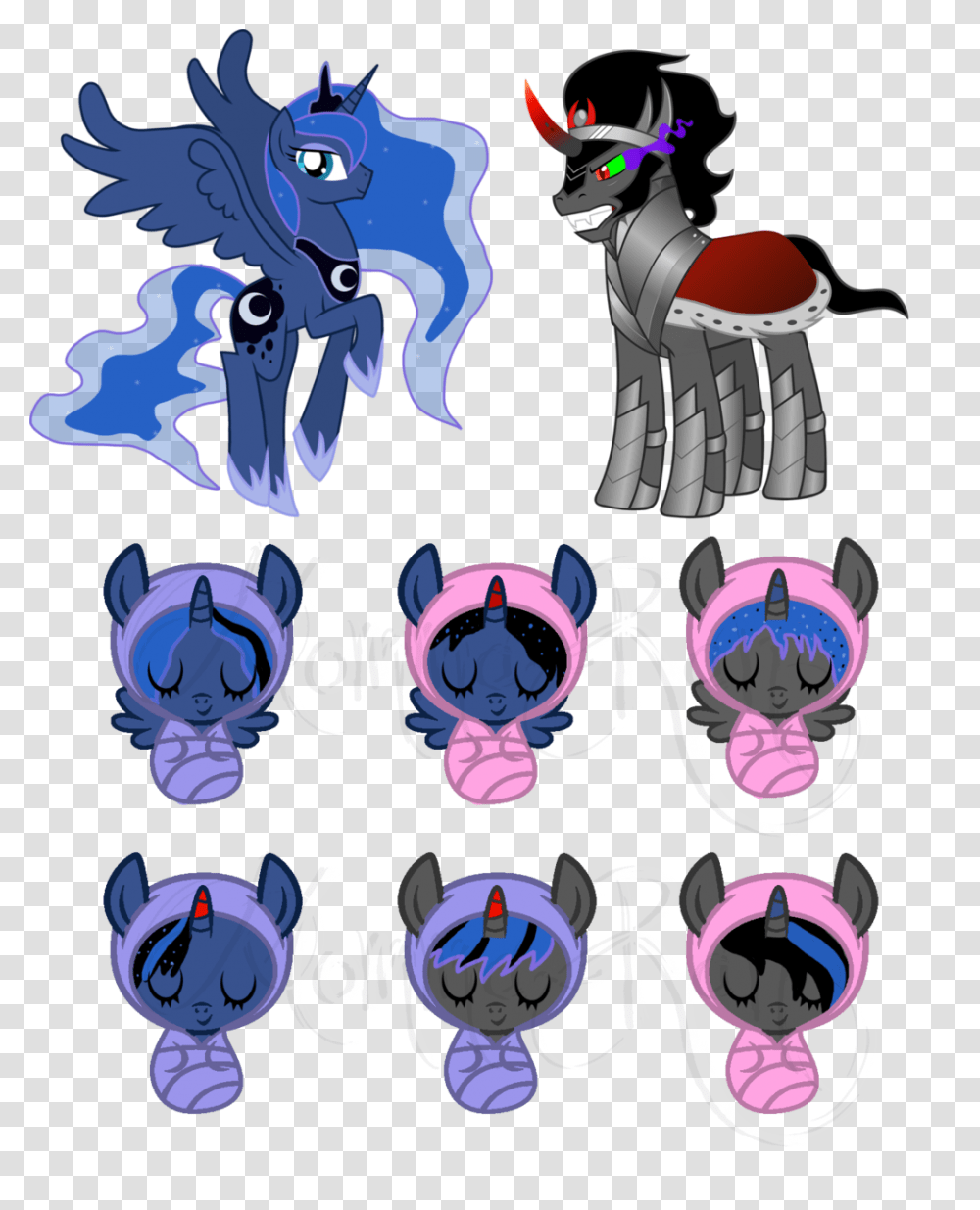 Sombra And Lunas Children Children Of The Night Empire Row, Statue, Sculpture Transparent Png