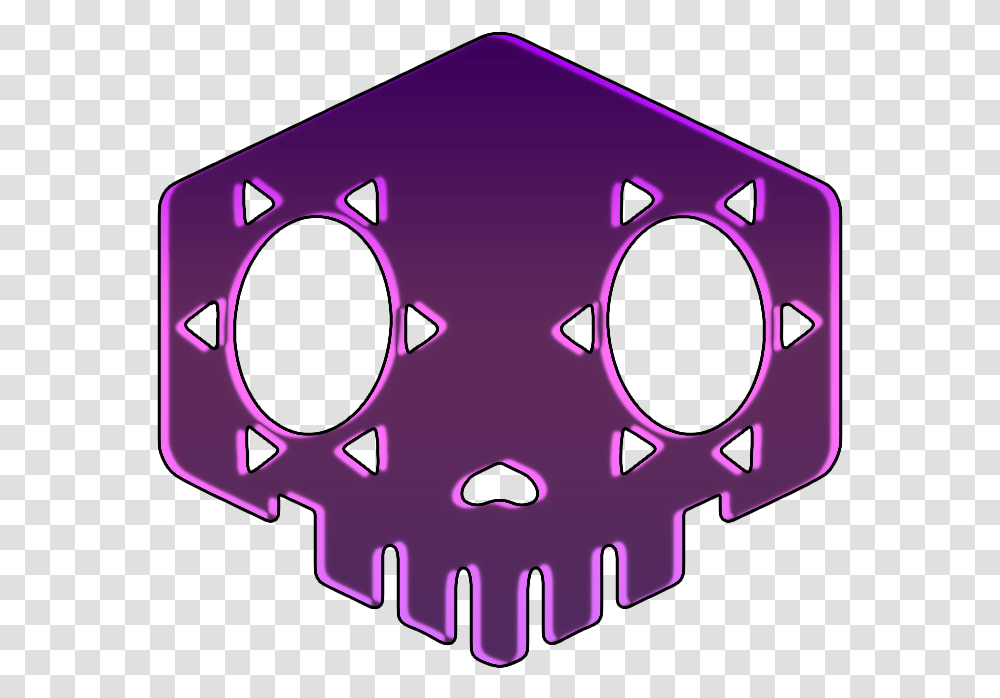 Sombra Skull Sombra Overwatch Logo, Machine, Gear, Purple, Wheel Transparent Png
