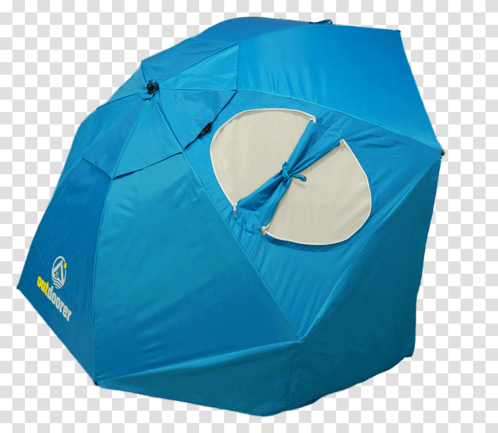 Sombrello Blue Sonnenschirm Mit Windschutz, Tent, Mountain Tent, Leisure Activities, Camping Transparent Png