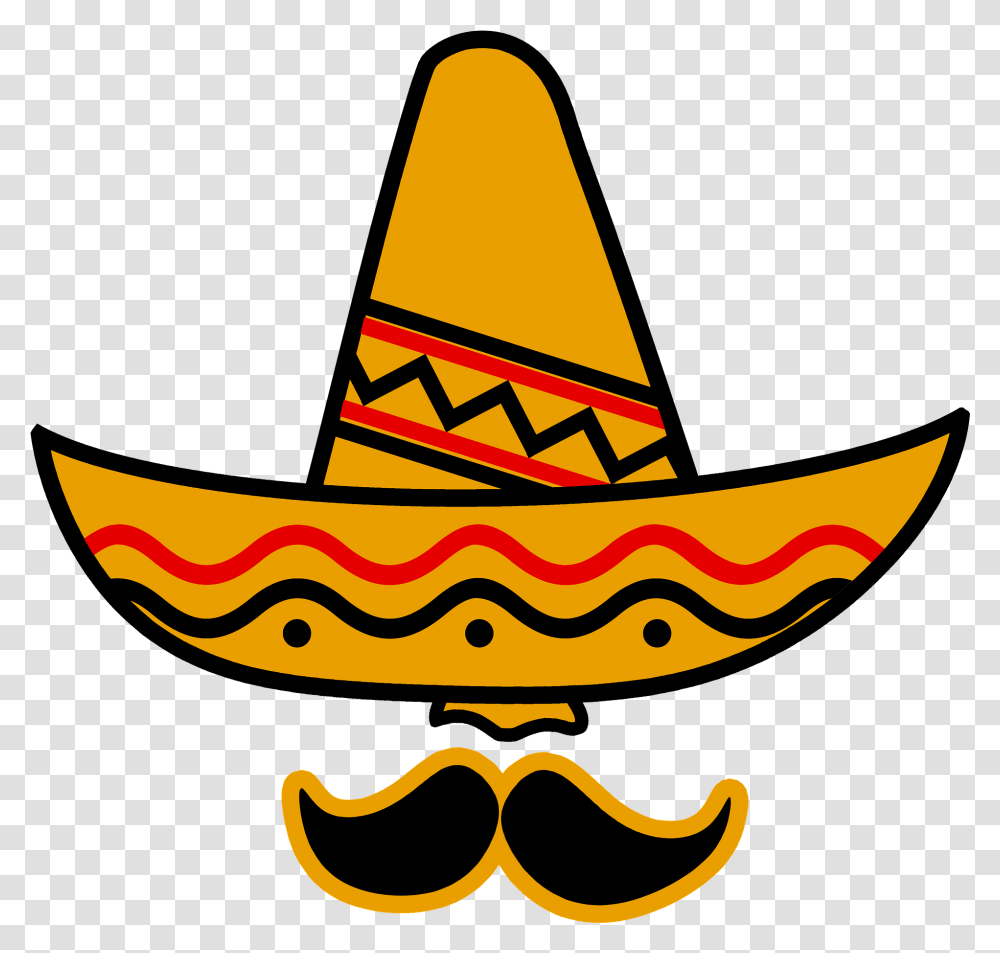 Sombrero And Mustache Clipart Sombrero, Clothing, Apparel, Hat Transparent Png