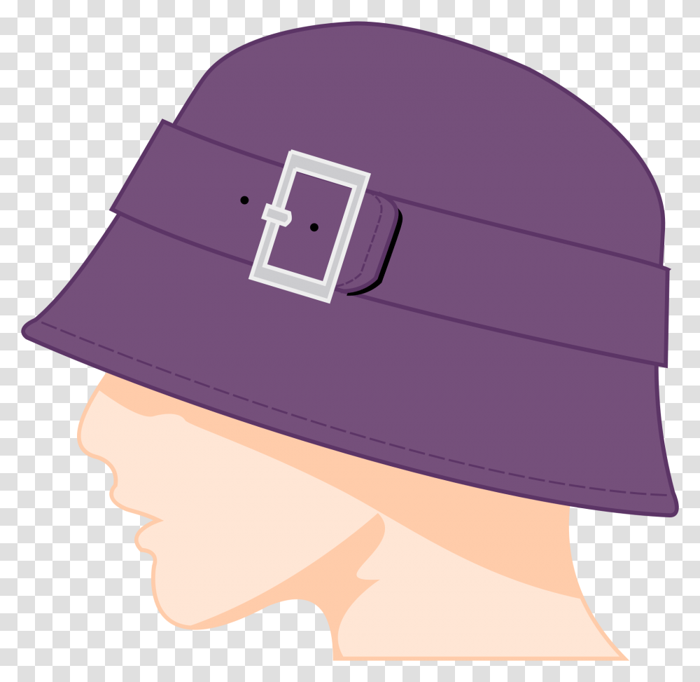 Sombrero Campana Clip Arts Vector Mujer Con Sombrero, Apparel, Helmet, Baseball Cap Transparent Png