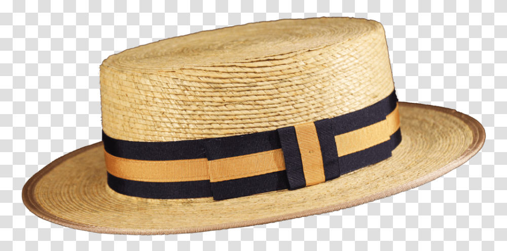 Sombrero Canotier Palma Natural Dorado Canotie, Apparel, Hat, Sun Hat Transparent Png