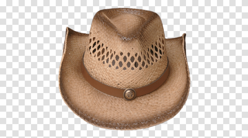 Sombrero De Paja De Vaquero De Rafia Para Hombres Sombrero Cowboy Hat, Apparel Transparent Png