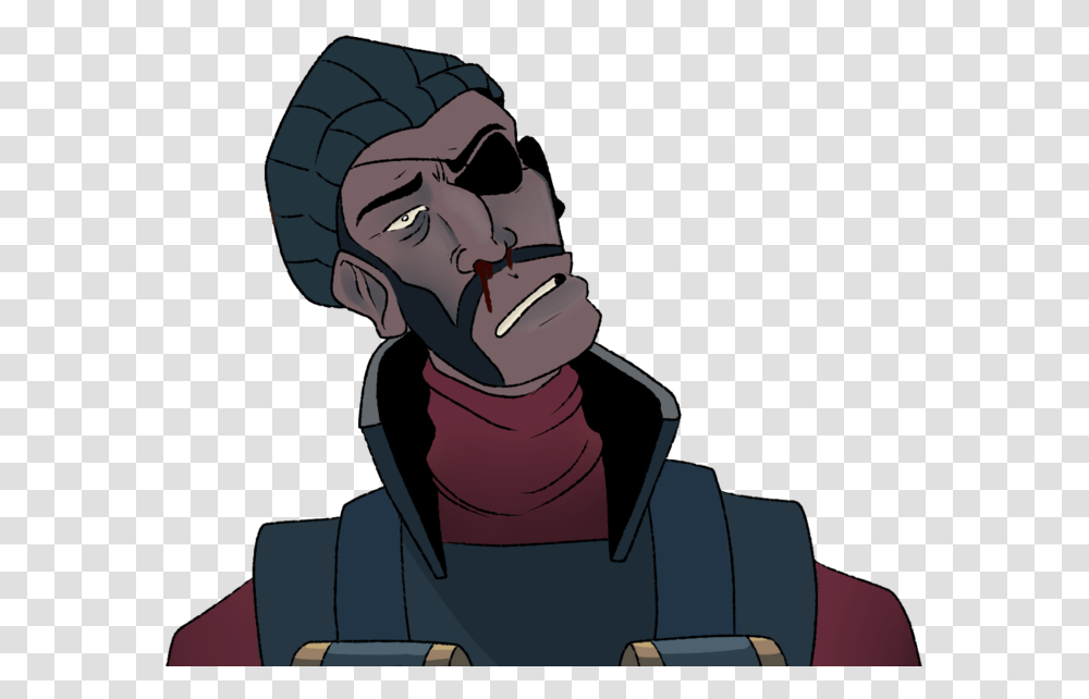 Some Demoman Art I Drew Today For A Video Im Working Cartoon, Person, Human, Head Transparent Png