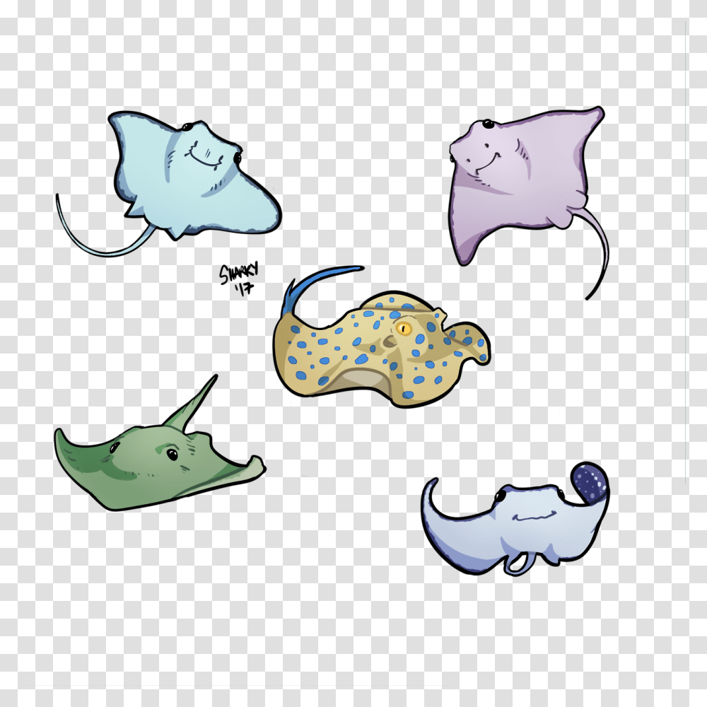 Some Flappy Soft Sea Pancakes Requested By Caffeinated Photon Stingray Sticker, Manta Ray, Sea Life, Fish Transparent Png