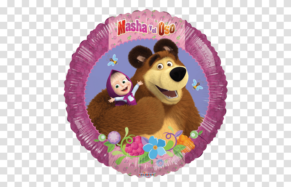 Some Masha And The Bear, Purple, Doll, Toy, Animal Transparent Png