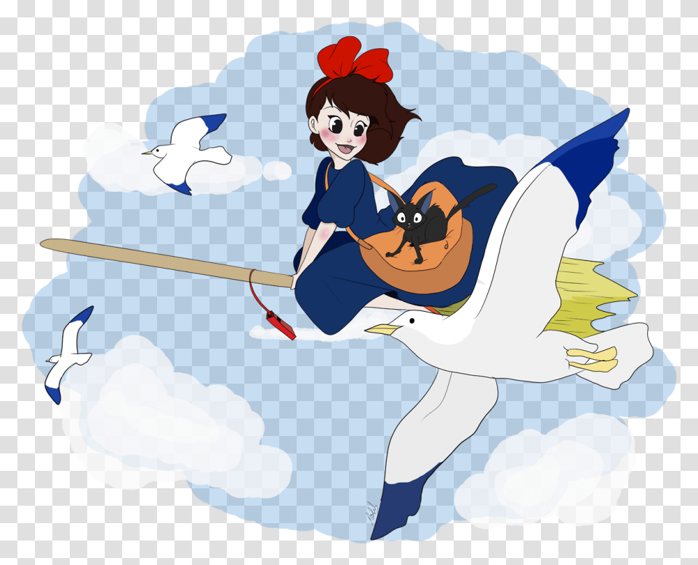 Some More Fan Art This Time Of Kiki S Delivery Service Cartoon, Adventure, Leisure Activities, Outdoors, Nature Transparent Png
