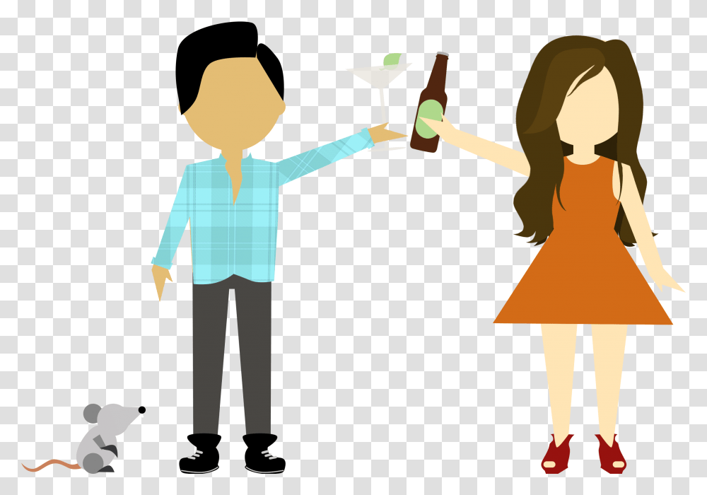 Somehow Amid The Skyscrapers Eucalyptus Cocktails Cartoon, Cross, Person Transparent Png