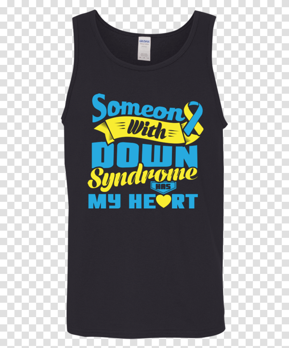 Someone With Down Syndrome Has My Heart Tank Top Active Tank, Apparel, Sleeve, T-Shirt Transparent Png