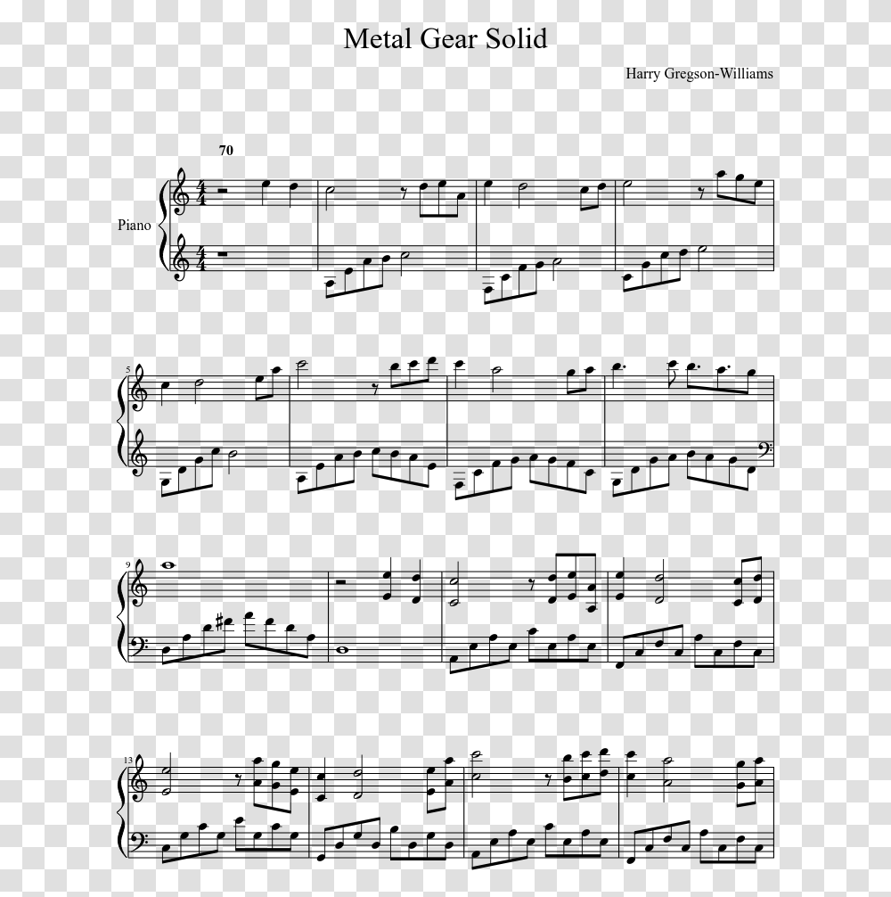 Someone You Loved Piano Sheet Music, Gray, World Of Warcraft Transparent Png