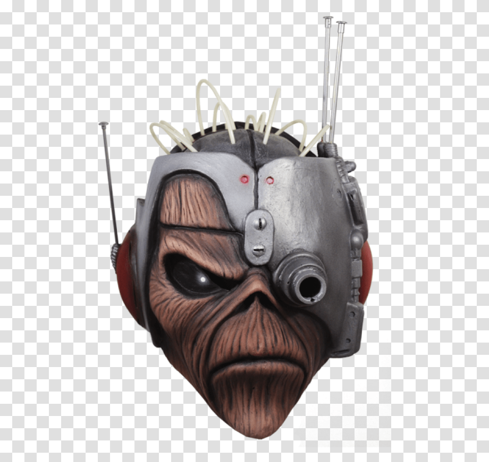 Somewhere In Time Eddie Premium Face Mask, Head, Person, Human, Helmet Transparent Png