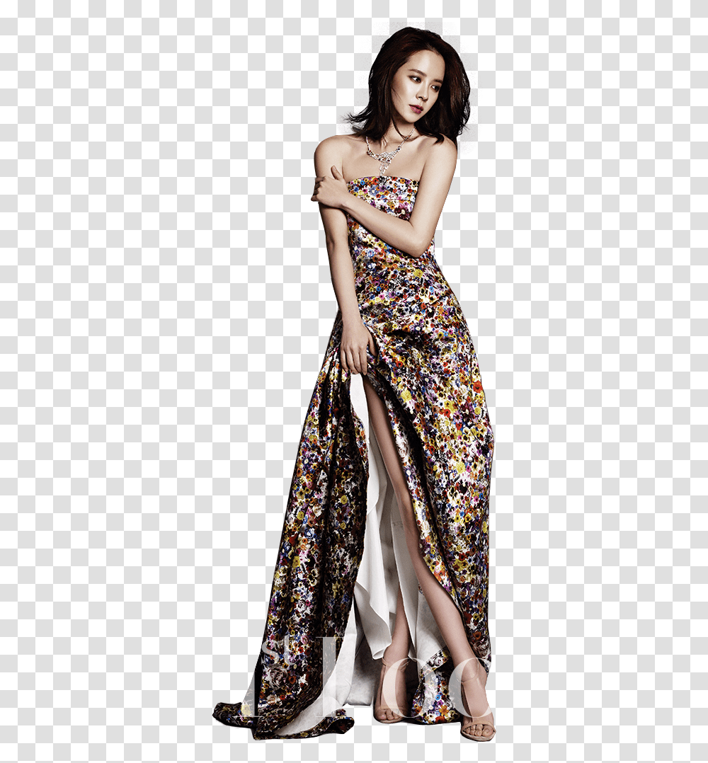 Song Ji Hyo In Magazines, Apparel, Dress, Female Transparent Png