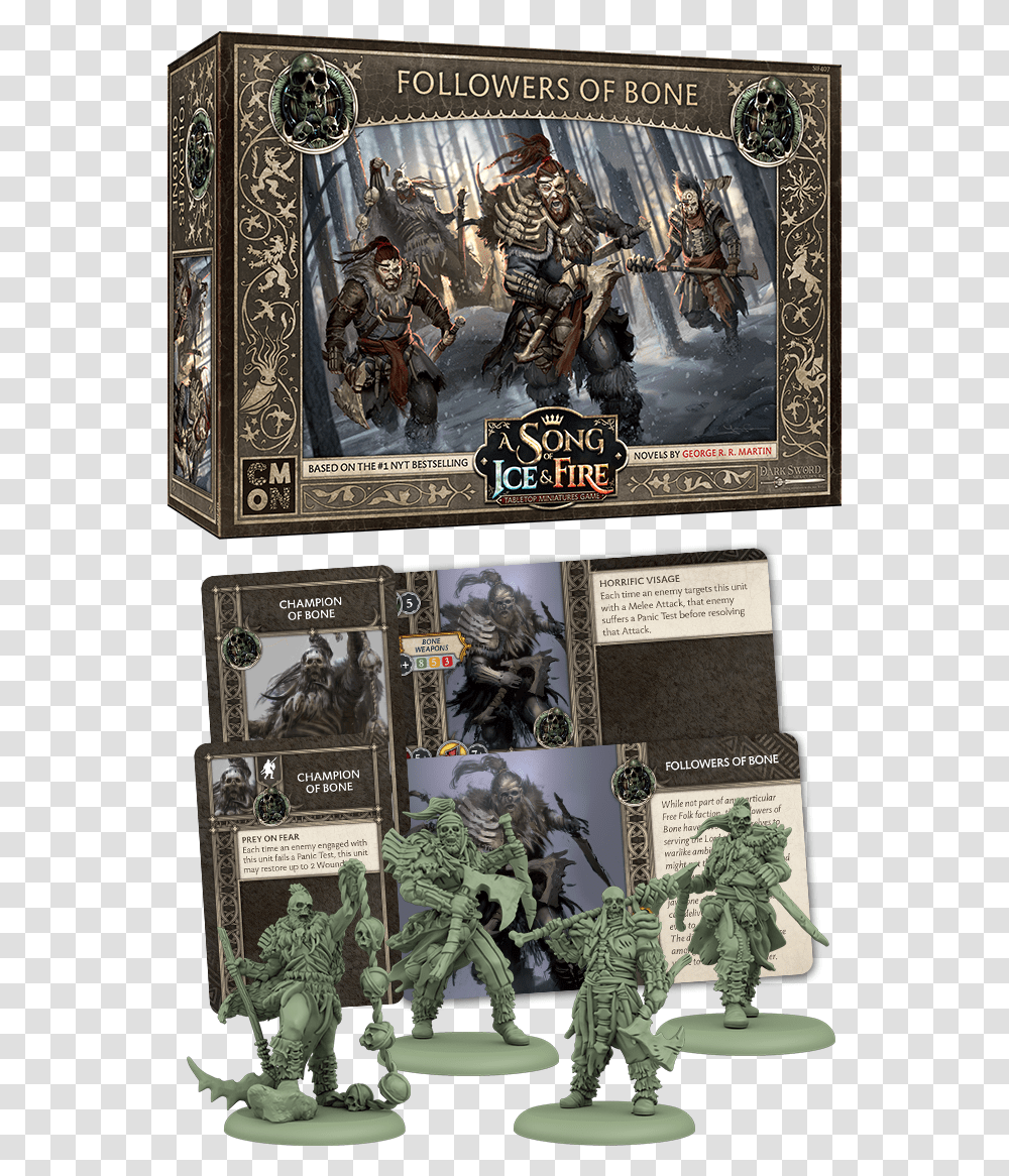 Song Of Ice And Fire Miniatures Freefolk, Person, Tabletop, Furniture, Poster Transparent Png