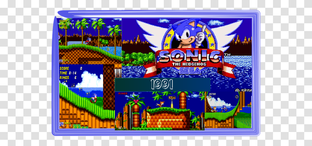 Sonic 1 Title Screen, Super Mario, Doodle, Drawing Transparent Png