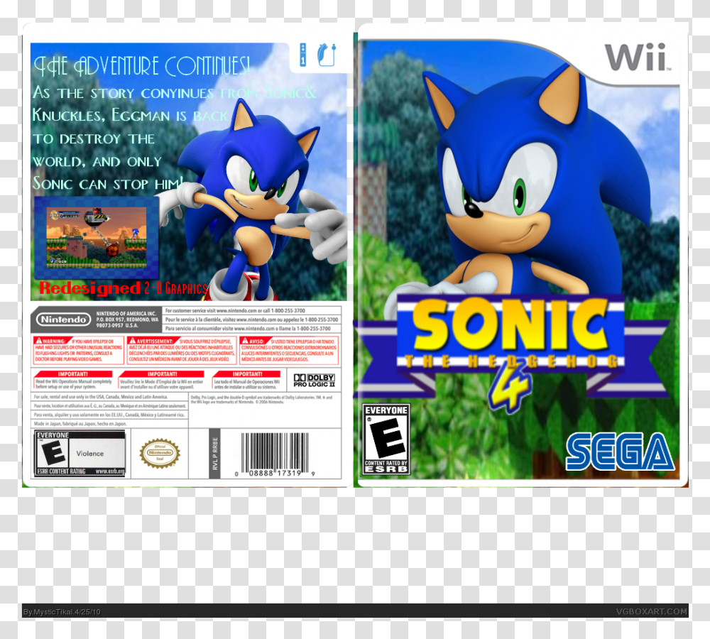 Sonic 4 Wii, Toy, Paper, Super Mario, Poster Transparent Png