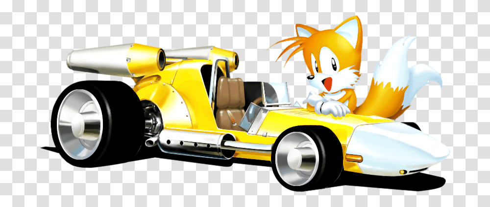 Sonic All Stars Racing Transformed Tails Car, Toy, Vehicle, Transportation, Buggy Transparent Png