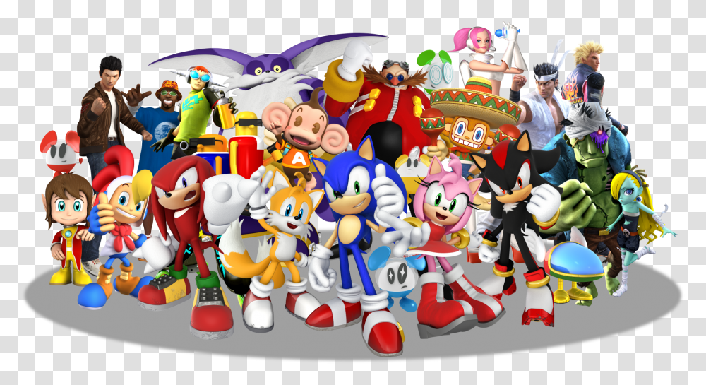 Sonic Amp Sega All Star Racing Cast, Person, Super Mario, Poster, Advertisement Transparent Png