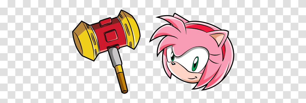 Sonic Amy Rose And Pico Hammer Amy Rose Pico Pico Hammer, Tool, Poultry, Fowl, Bird Transparent Png