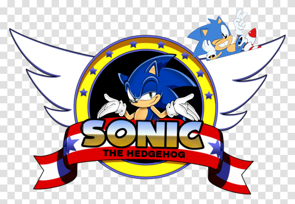 Sonic And Classic Sonic Logo, Graphics, Art, Angry Birds, Poster Transparent Png