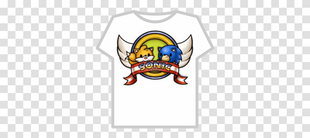 Sonic And Tails Cute Roblox Lambang Baju Pasek Gelgel, Label, Text, Clothing, Sticker Transparent Png
